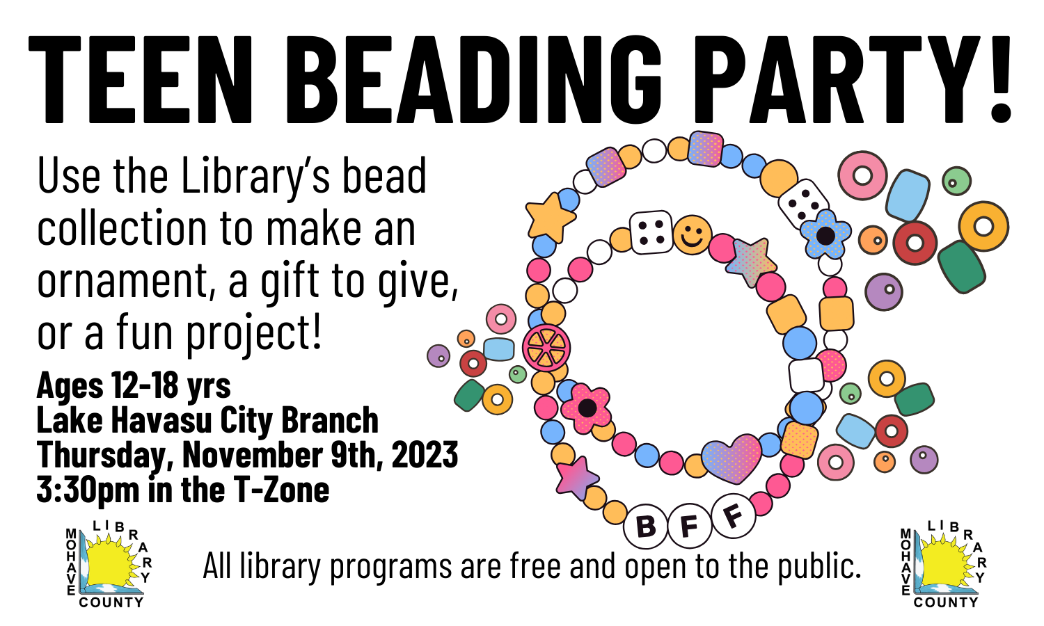 Teen Beading Party @ Library